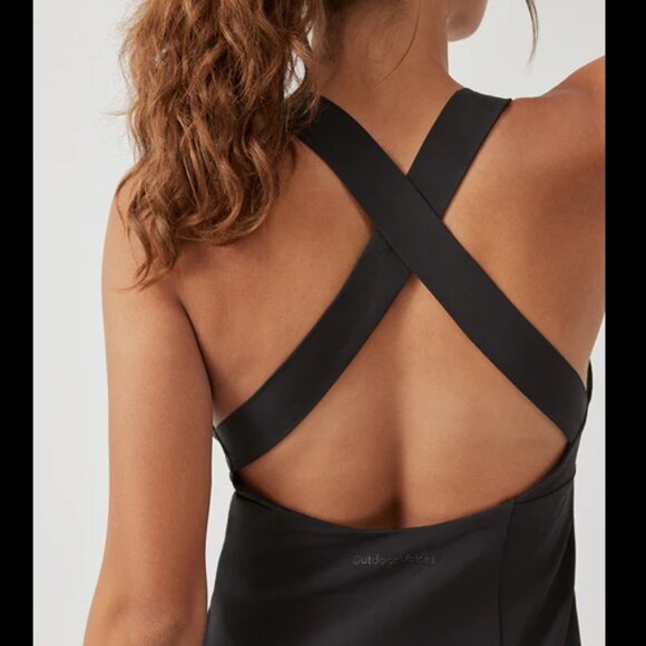 Outdoor Voices | Cross Back Dress in Black, Size Medium - Picture 2 of 6